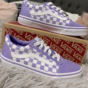 NWT VANS Lilac Checkered Vans
